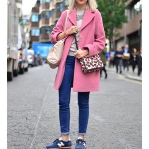 Talbots Wool Pink Sweater Blazer Jacket